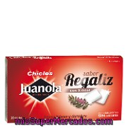 Chicles Sabor Regaliz Sin Azúcar Juanola 1 Ud.