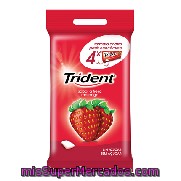 Chicles Sin Azúcar De Fresa En Grageas Trident 4 Ud.