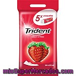 Chicles Stick Fresa Trident 5 Ud.