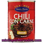 Chili Con Carne Santa María Lata De 410 Gramos