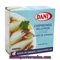 Chipirón Relleno En Aceite Vegetal Dani, Lata 185 G