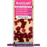 Choco Blanco Sin Azúcar-frambuesa Blanxart, Tableta 100 G