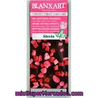 Choco Negro 74% Con Stevia-fresas Blanxart, Tableta 100 G