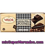 Chocolate 70% Para Postre Valor, Tableta 200 G