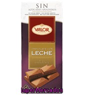 Chocolate Con Leche 0% Azúcares Añadidos Valor 125 G.