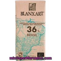 Chocolate Con Leche 36% Ecol. De Brasil Blanxart, Tableta 110 G