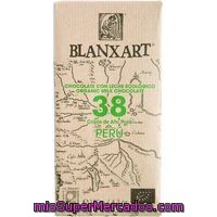 Chocolate Con Leche 38% Ecol. De Perú Blanxart, Tableta 110 G