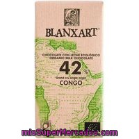 Chocolate Con Leche 42% Ecol. Del Congo Blanxart, Tableta 110 G