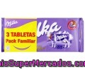 Chocolate Con Leche Milka Pack De 3 Unidades De 125 Gramos