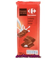 Chocolate Con Leche Relleno Sabor Fresa Carrefour 100 G.