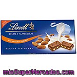 Chocolate Con Leche Y Crujientes Almendras Lindt 100 Gramos