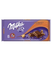 Chocolate Extrafino Con Leche Relleno De Almendras Milka 125 G.