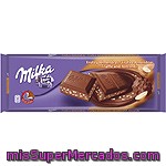 Chocolate Extrafino Con Leche Relleno De Almendras Milka 300 G.