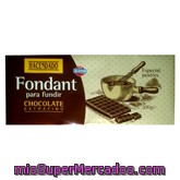 Chocolate Fundir Postres Extrafino Fondant, Hacendado, Tableta 200 G