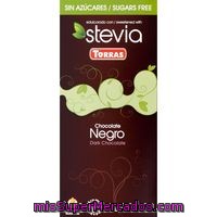 Chocolate Negro 60% Cacao Con Stevia Torras, Tableta 120 G
