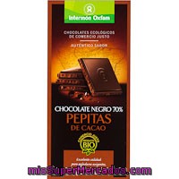 Chocolate Negro 70% Con Pepitas Oxfam, Tableta 100 G
