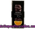 Chocolate Negro 70% Relleno De Naranja Y Sin Azúcares Añadidos Clavileño 100 Gramos