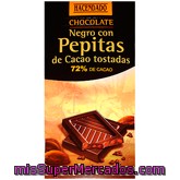 Chocolate Negro 72% Pepitas Cacao, Hacendado, Tableta 100 G