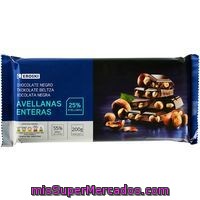 Chocolate Negro-avellanas Eroski Basic, Tableta 200 G