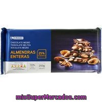 Chocolate Negro Con Almendras Eroski Garden, Tableta 200 G
