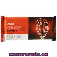 Chocolate Negro Para Postre Eroski Basic, Tableta 200 G