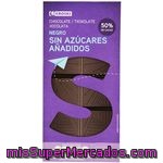 Chocolate Negro Sin Azúcar Eroski, Tableta 125 G