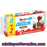 Chocolatina Kinder Delice, Kinder, Paquete 10 U - 420 G