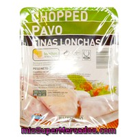 Chopped Pavo Lonchas Finas, Hacendado, Paquete 200 G Aprox