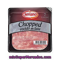 Chopped pork lata lonchas, serrano, paquete 180 g, precio actualizado en todos