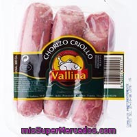 Chorizo Criollo Vallina, Pieza 300 G