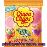 Chupa Chups Trío Chicle 5 Unidades De Cereza Y Sandía + 5 Unidades De Limón Y Mora Envase 24 G Rellenos De Chicle Sabor Tutti Fruti