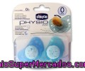 Chupete Physio Air De Caucho Y Color Azul +0m Chicco 2 Unidades