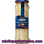 Cidacos Espárragos Blancos 6-12 Piezas Extra Gruesos Frasco 205 G Neto Escurrido