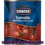 Cidacos Tomate Entero Pelado Primera Lata 480 G Neto Escurrido