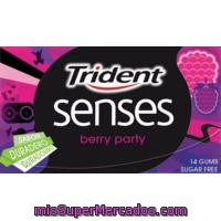 Clicles De Fresa Senses Trident 14 Ud.