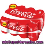 Coca-cola Clásica Pack 12 Latas 33 Cl