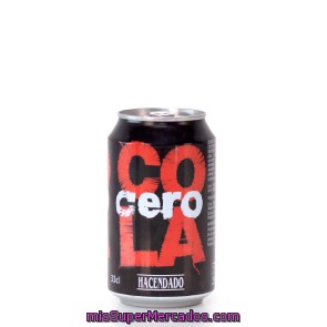 Cola Cero, Hacendado, Lata 330 Cc