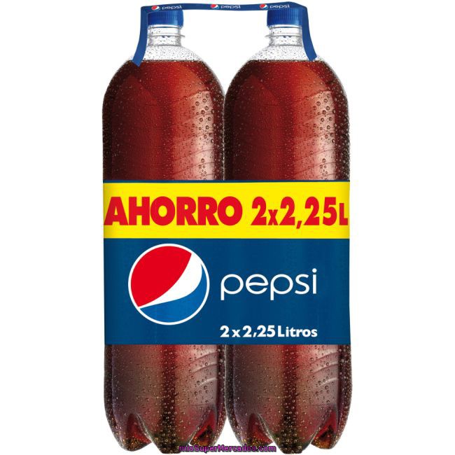 Cola Normal, Pepsi, Pack Botella 2 X 2250 Cc - 4500 Cc