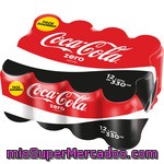 Cola Zero, Coca Cola, Lata Pack 12 X 330 Cc - 3960 Cc