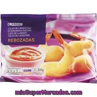 Colas De Langostino Rebozadas Eroski, Bolsa 300 G