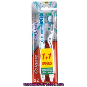 Colgate Cepillo Dental Max White Blister 2 Unidades