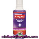 Colgate Enjuague Bucal Protection Caries Con Flúor Menta Fresca Sin Alcohol Frasco 400 Ml