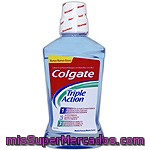 Colgate Enjuague Bucal Triple Action Menta Fresca Frasco 500 Ml