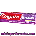 Colgate Maximum Pasta Dentífrica Protection Caries Blanqueador Con Neutralizador De ácidos De Azúcares Tubo 75 Ml