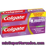 Colgate Maximum Pasta Dentífrica Protection Caries Menta Fresca Pack 2 Tubo 75 Ml