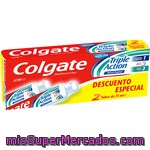 Colgate Pasta De Dientes Triple Acción Pack 2 Tubo 75 Ml