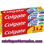 Colgate Pasta De Dientes Triple Acción Pack 3 Tubo 75 Ml