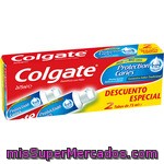 Colgate Pasta Dentífrica Protection Caries Con Flúor Y Calcio Pack 2 Tubo 75 Ml
