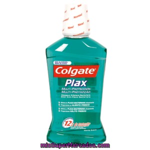Colgate Plax Enjuague Bucal Multiprotección Botella 500ml