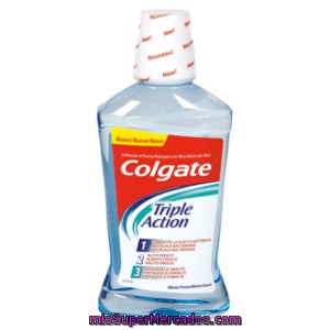 Colgate Plax Enjuague Bucal Triple Acción Botella 500ml